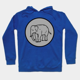 Grey elephant Hoodie